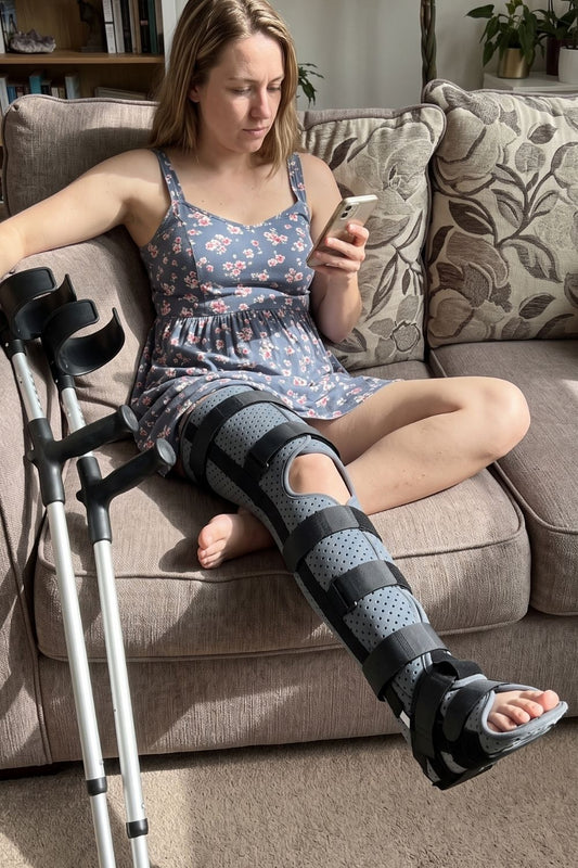 How to Walk With a Long Leg Cast: Crutches, Gait & Daily Life