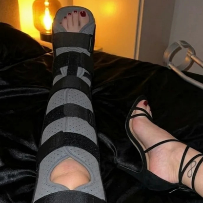 The LLC Brace, Full Leg Immobilizer for Cast Fetish