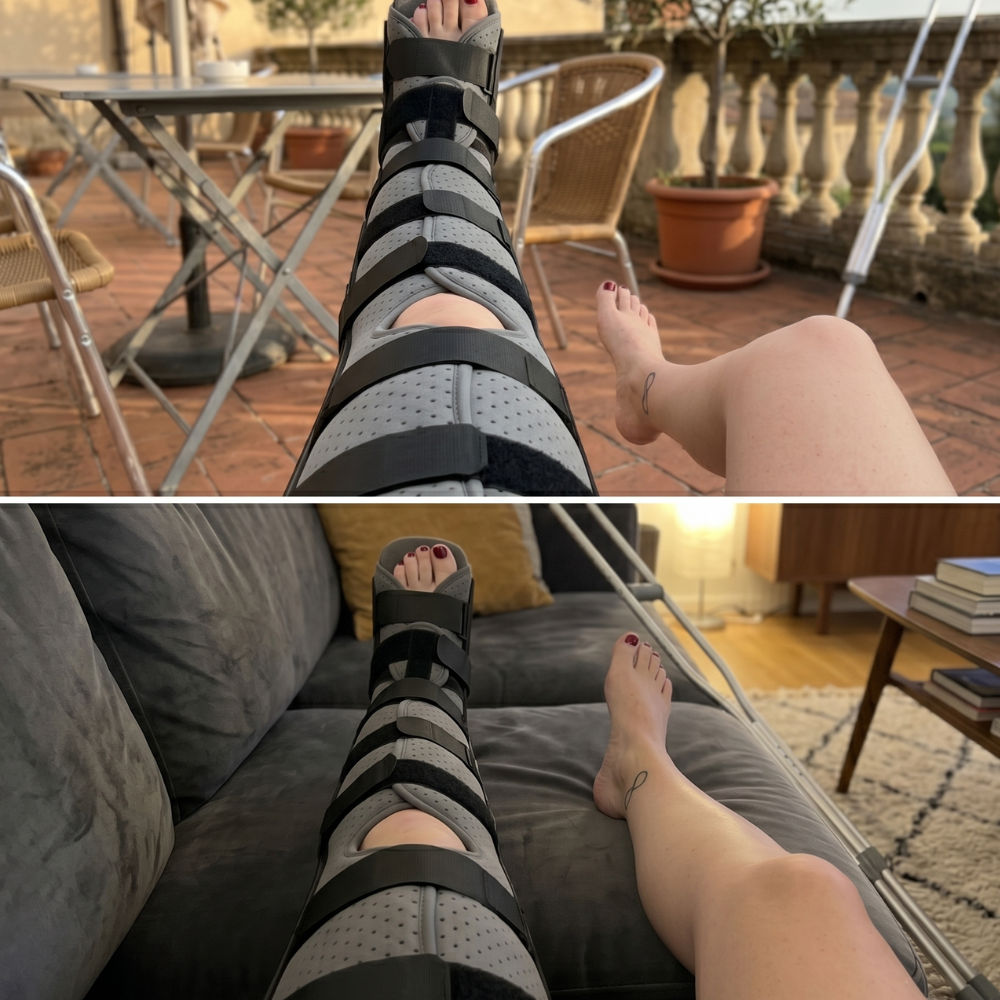 The LLC Brace, Full Leg Immobilizer for Cast Fetish