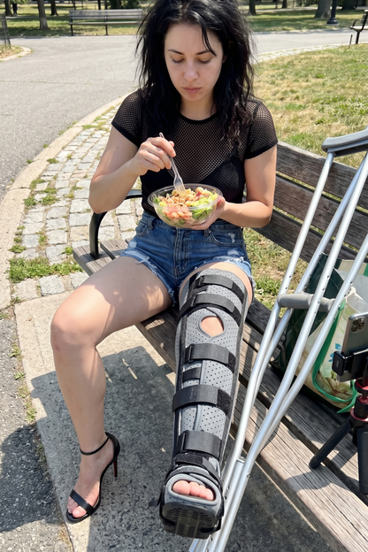 The LLC Brace, Full Leg Immobilizer for Cast Fetish