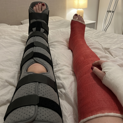 The LLC Brace - Full Leg Immobilizer for Cast Fetish - Castlife