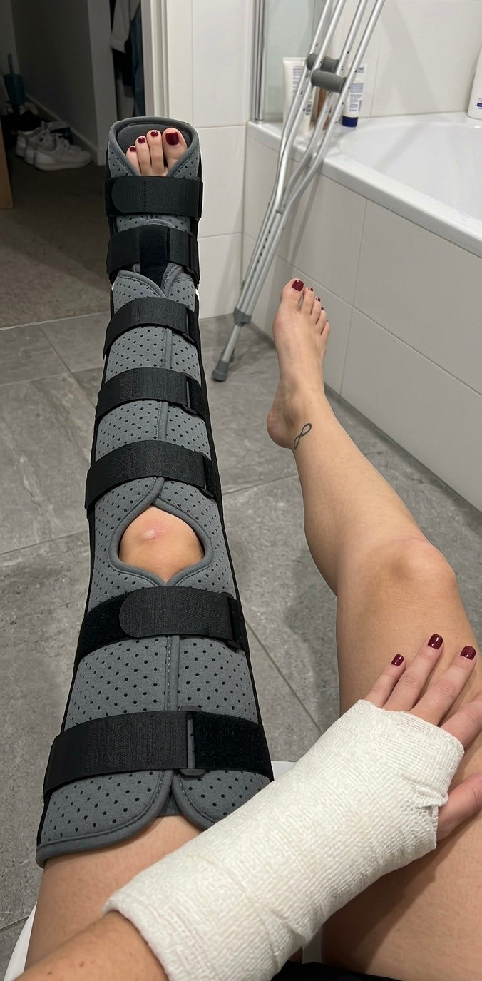 THE LLC BRACE — Full Leg Immobilizer