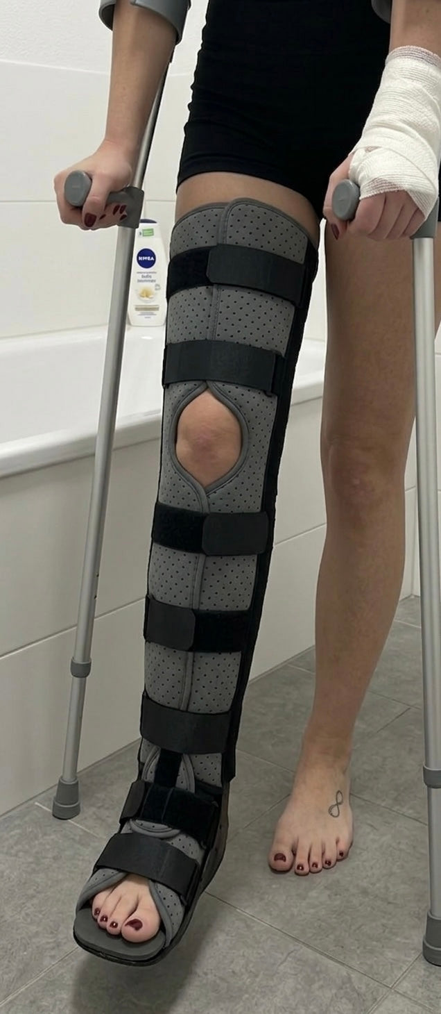 THE LLC BRACE — Full Leg Immobilizer